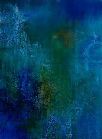 Blue Bayou (Resin Coated Painted Glass) 36" x 48"
